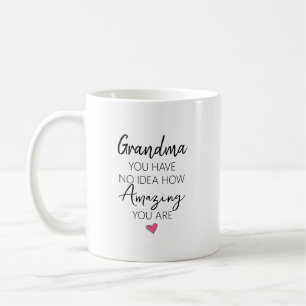 Erstaunlicher Oma-Geburtstagsname-Zitat Kaffeetasse