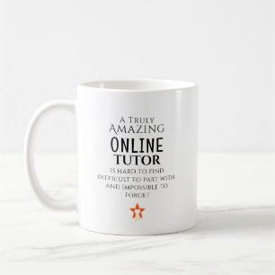 Erstaunlicher Online-Tutor schwer zu finden, maßge Kaffeetasse