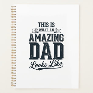 Erstaunlicher Papa Vintage-Typografie-Shirt-Design Planer