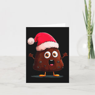 Erstaunlicher Pudding-Look mit Weihnachtsmütze  Karte