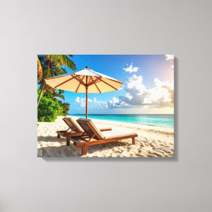 Erstaunlicher Strand Leinwanddruck