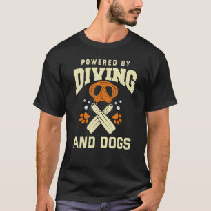 Erstaunlicher Tauchender Hund Tauchen Taucher T-Shirt