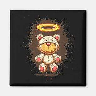 Erstaunlicher Teddybär im Himmel für Halo-Fans Magnet