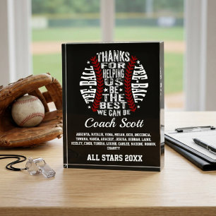 Erstaunlicher Tee-Ball-Trainer-Typografie-Team-Lis Fotoblock