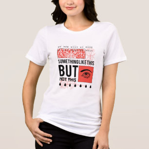 ERSTAUNLICHES BLUMEN- UND AUGEN-DESIGN Tri-Blend SHIRT