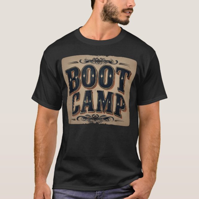 Erstaunliches Bootcamp für Mann und T-Shirt (Vorderseite)