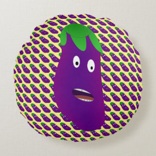 Erstaunliches Eggplant von Kenneth Yoncich Rundes Kissen