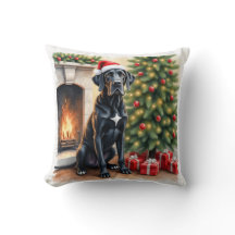 Erstaunliches Great Dane Weihnachts-Kissen