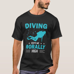 Erstaunliches Tauchen hält mich moralisch hoch Tau T-Shirt
