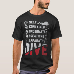 Erstaunliches Tauchen Unter Wasser Scuba Dive Scub T-Shirt