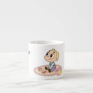 Erstaunter Junge Illustration Espressotasse