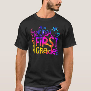 Erste 1. Klasse Lehrer Kind Erster Tag Zurück zur T-Shirt