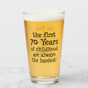 Erste 70 Jahre Glas aus Kindheit