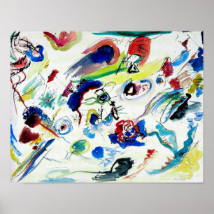 Erste Abstrakte Wasserfarbe von Wassily Kandinsky Poster