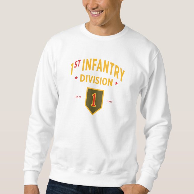 Erste Abteilung Infanterie - Militärische Staaten Sweatshirt (Vorderseite)