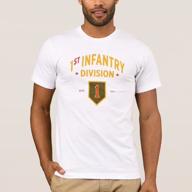 Erste Abteilung Infanterie - Militärische Staaten T-Shirt (Vorderseite)