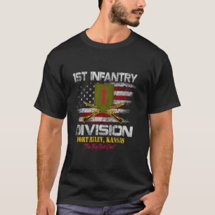 Erste Abteilung Infanterie Veteran Fort Riley Vete T-Shirt