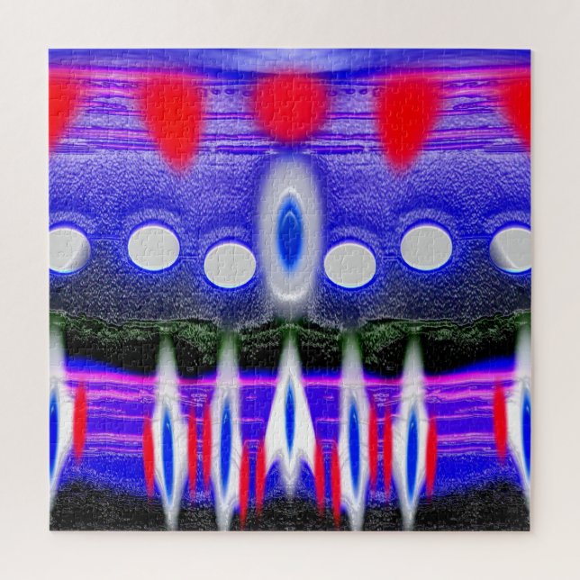 Erste Alien-Invasion-Kunst Puzzle (Vertikal)