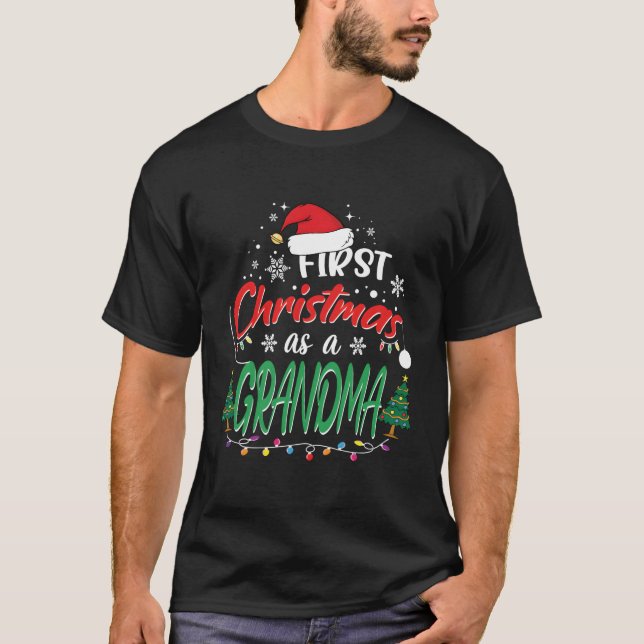 Erste als Oma neue Großmutter 1st T-Shirt (Vorderseite)