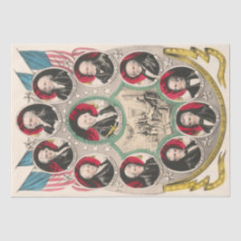 Erste amerikanische Präsidenten stellten 1844 Lith Seidenpapier