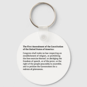 Erste Änderung der Verfassung Schlüsselanhänger