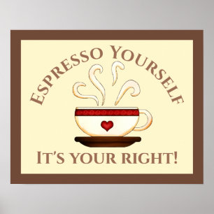 Erste Änderung: Espresso selbst Poster