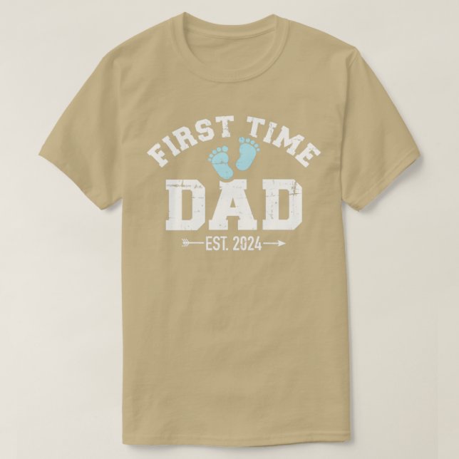 Erste Ankündigung von Papa 2024 T-Shirt (Design vorne)
