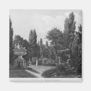 Erste Ansicht des großen Gartens Magnet