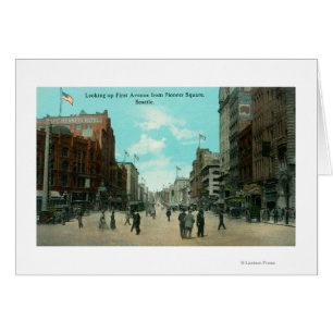 Erste Ave-Aussicht von der Pioneer Avenue aus