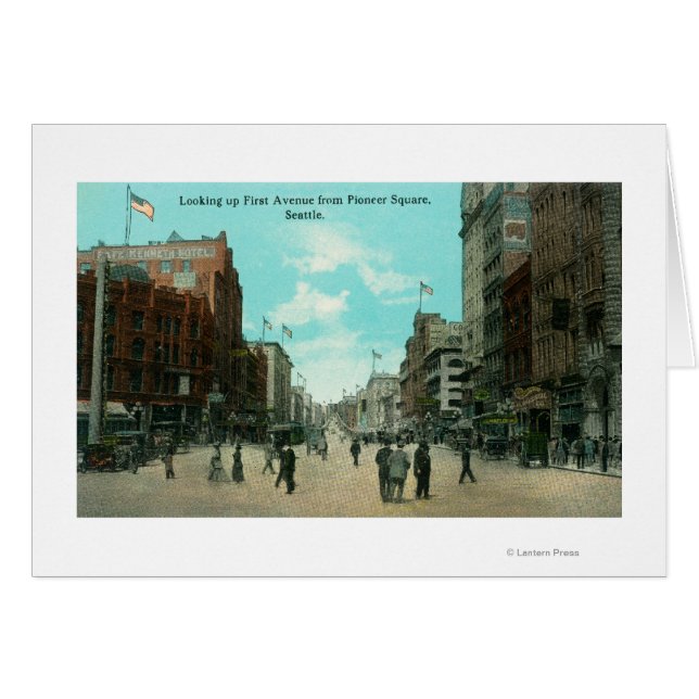 Erste Ave-Aussicht von der Pioneer Avenue aus (Vorderseite (Horizontal))