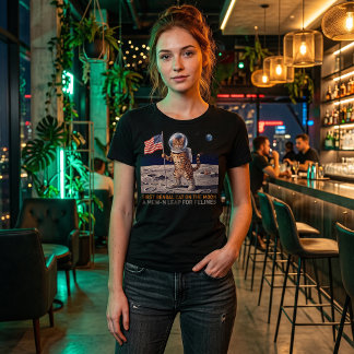 Erste Bengalkatze auf dem Mond - Retro Weltraumkat T-Shirt