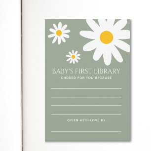 Erste Bibliothekskarte für das Baby Einladung