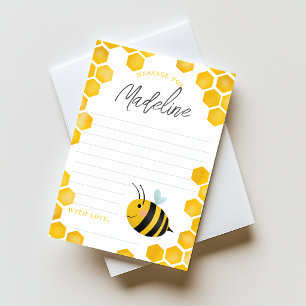 Erste Bienentag-Geburtstag-Zeitkapsel-Karten für M Einladung