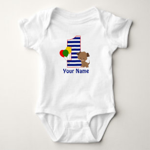 Erste BIrdday-Shirt der Welpenflotte Baby Strampler