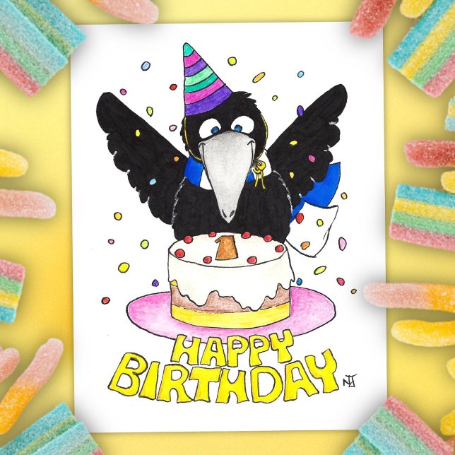 ERSTE BIRTHDAD Postkarte von Nicole Janes (Von Creator hochgeladen)