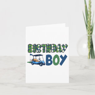 Erste Birthday Golf Familie Matching Golfer Birthd Karte