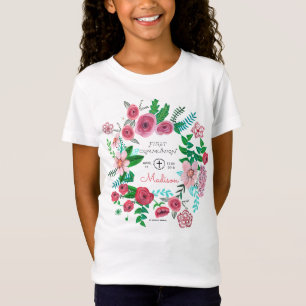 Erste Blume der Heiligen Kommunion Kinder   T - SH T-Shirt