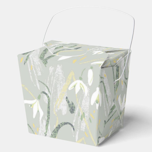 Erste Blumen, Schneeglöckchen Geschenkschachtel (Vorderseite)