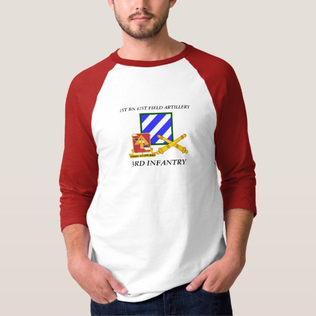 ERSTE BN 41. FELDKUNSTSTOFF 3RD INFANTRIEDIVISION T-Shirt (Vorderseite)