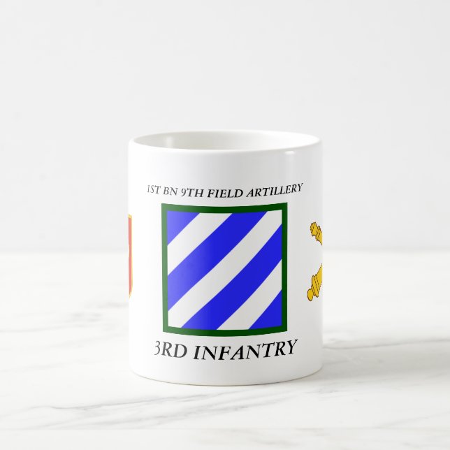 ERSTE BN 9. FELDKUNST 3RD INFANTRIEDIVISION KAFFEETASSE (Mittel)