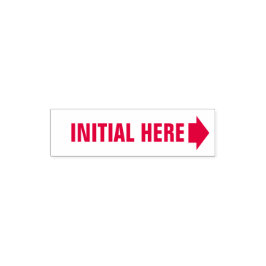 Erste Briefmarke hier mit Arrow Self-Inking Permastempel