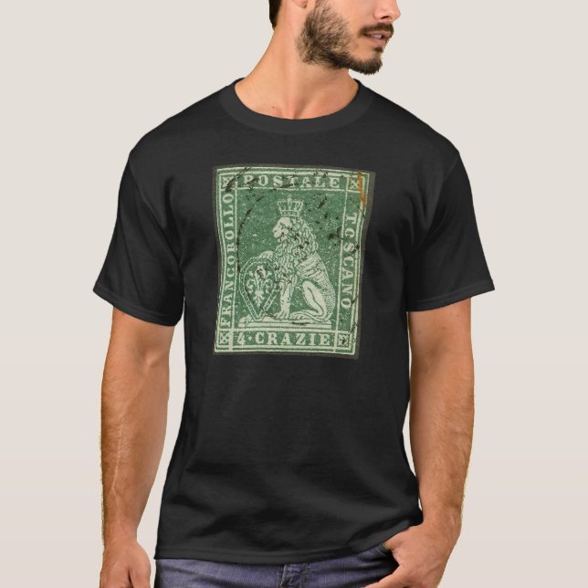 Erste Briefmarke - Toskana (1851) T-Shirt (Vorderseite)