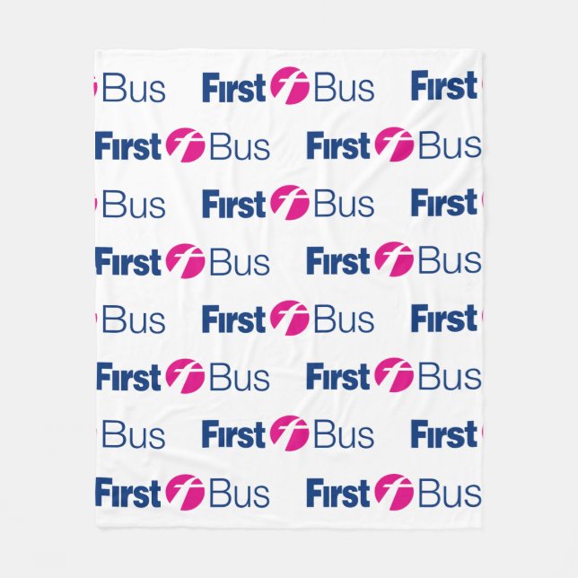 Erste Buslinie Blanket Fleecedecke (Vorderseite)