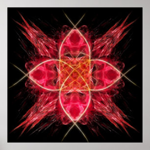 Erste Chakra - Muladhara - Unterstützung der Wurze Poster