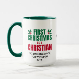 ERSTE CHRISTMAS CHRISTLICHES benutzerdefiniertes M Tasse