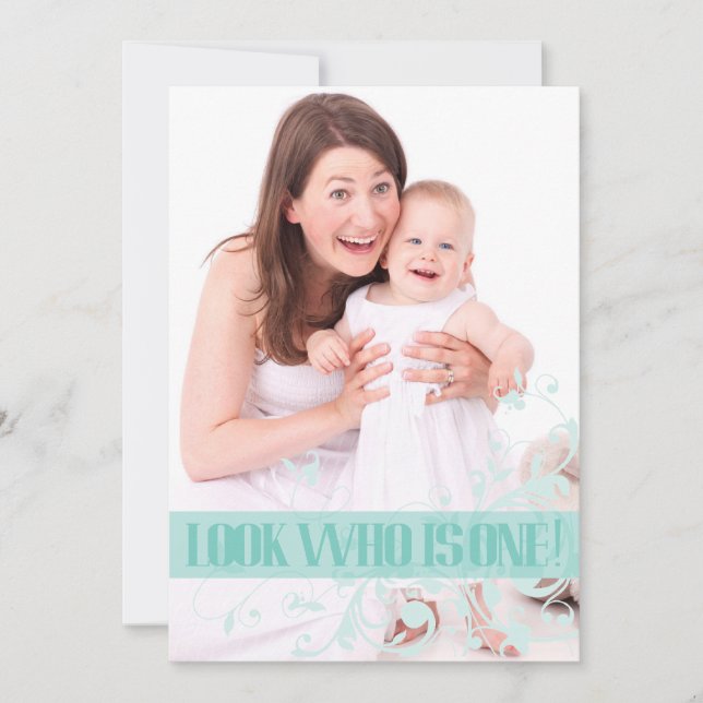 Erste der Geburtstags-Einladung des Einladung (Vorderseite)