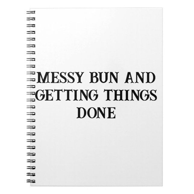 Erste Dinge mit Motivierend Notebook Notizblock (Vorderseite)