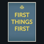 Erste Dinge zuerst Poster<br><div class="desc"></div>