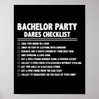 Erste Ehe Groom Funny Bachelor Checklist Par