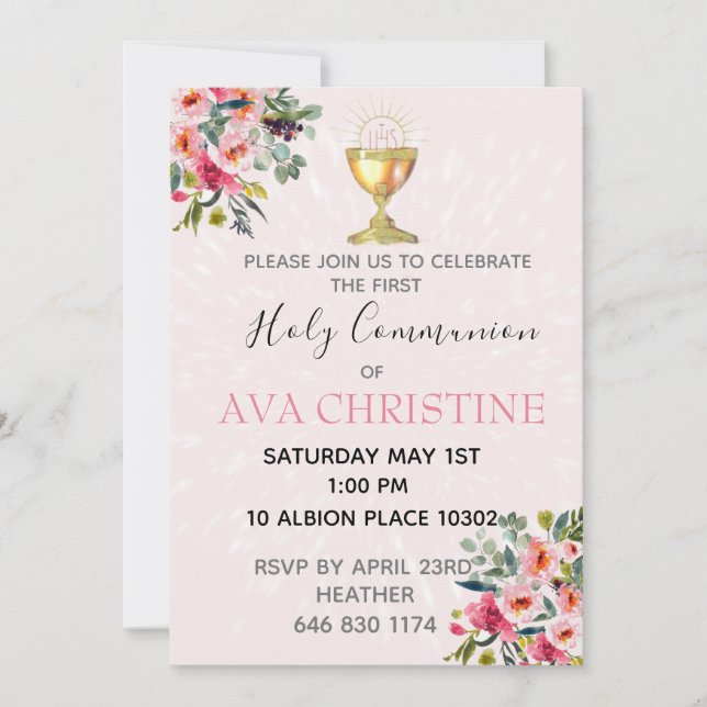 Erste Einladung (Vorderseite)